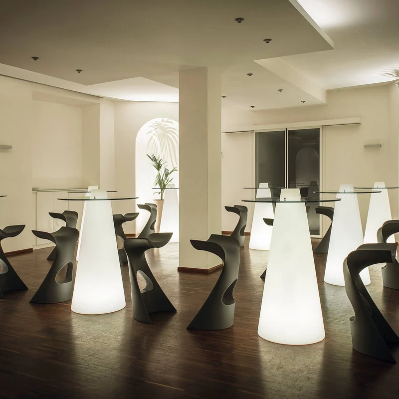 Slide Design Peak Lighted High Table