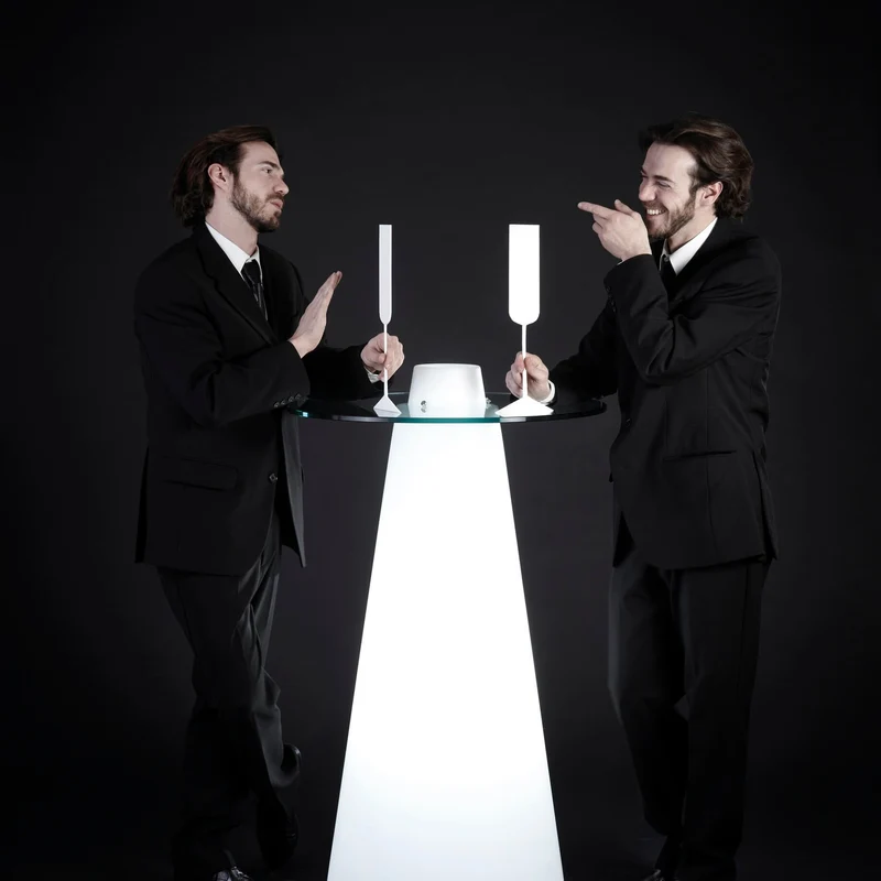 Slide Design Peak Lighted High Table