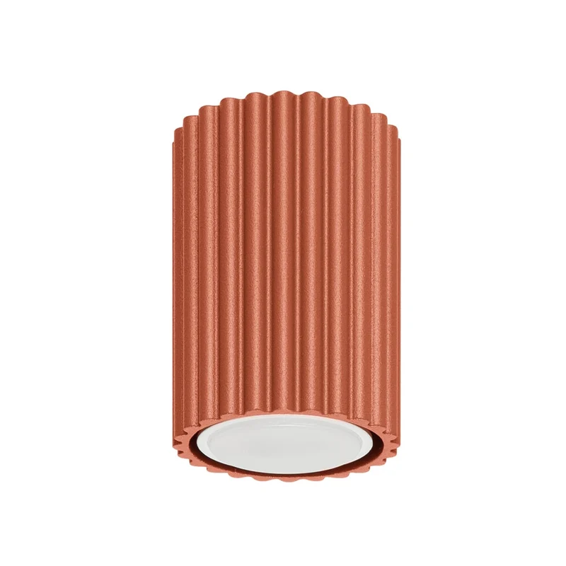 Plafonnier Spot Ocre Rouge Minimaliste Strié