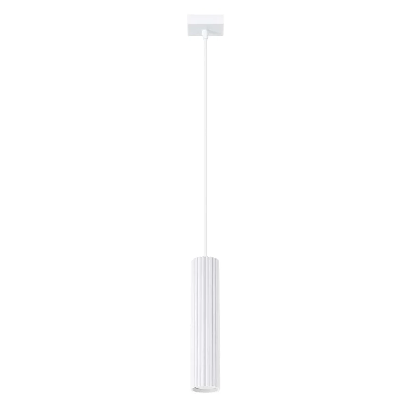 Suspension Blanc Minimaliste Strié