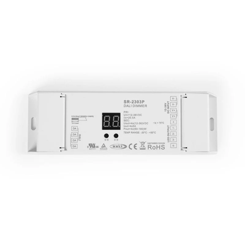 Variateur DALI2 - MONO/RGB/RGBW - 12-36V - 4 CH x 5A