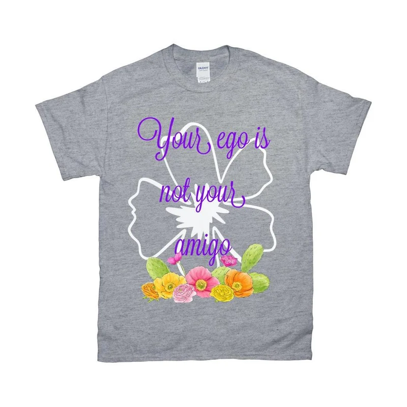 Votre ego n’est pas votre T-shirt Amigo - Chemise drôle / Mexique / vintage / Espagnol / Black White Hipster / Kawaii Feminist / Grunge Goth