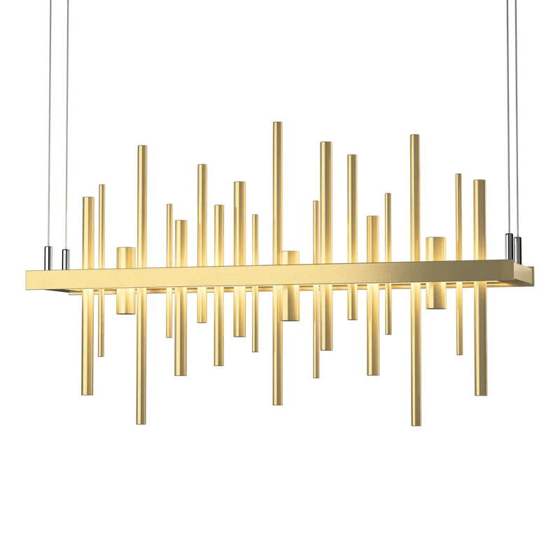 Lustre Art Deco Moderne Doré