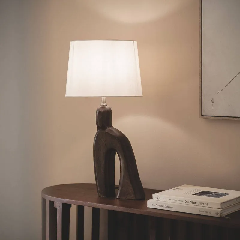 Lampe de table en bois de manguier