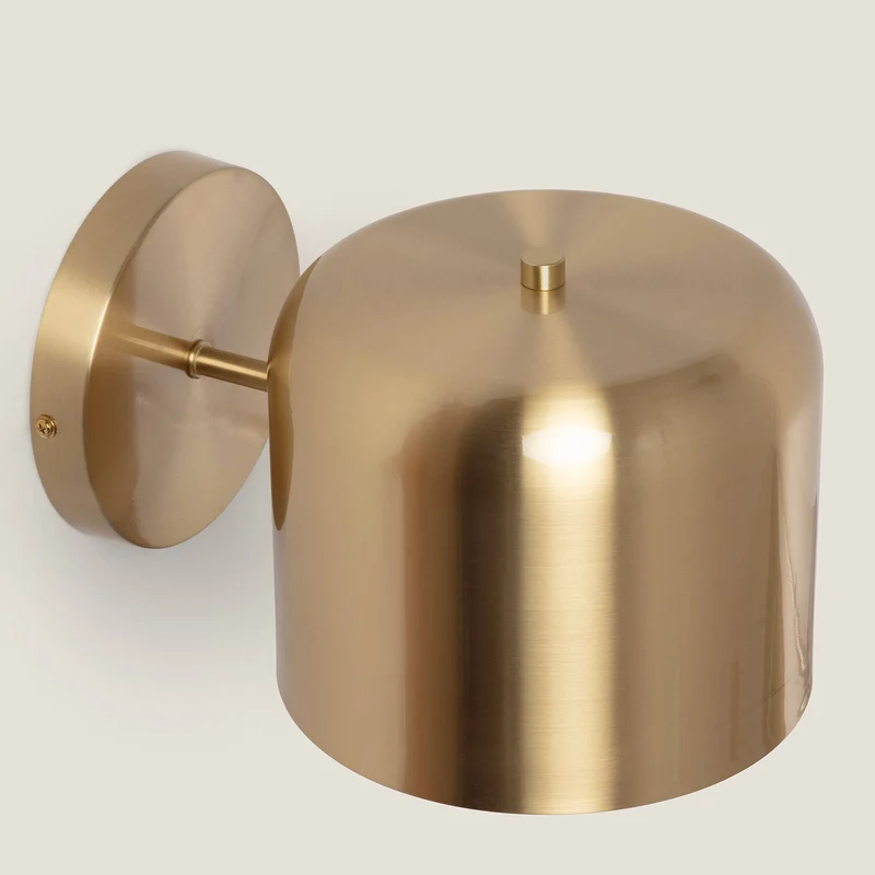 Lampe murale en Métal Noir Mat