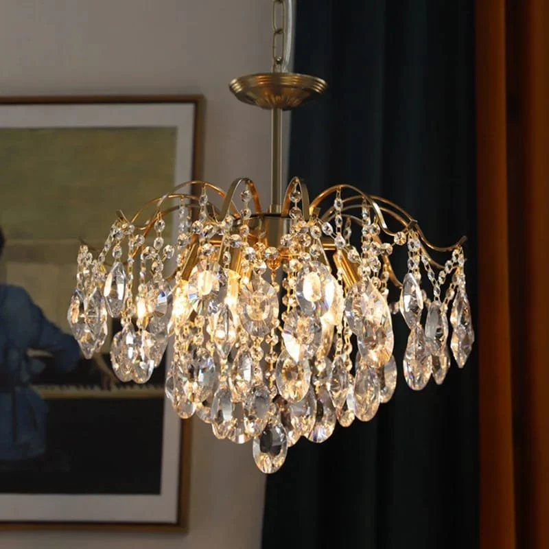 Petite suspension pampilles cristal