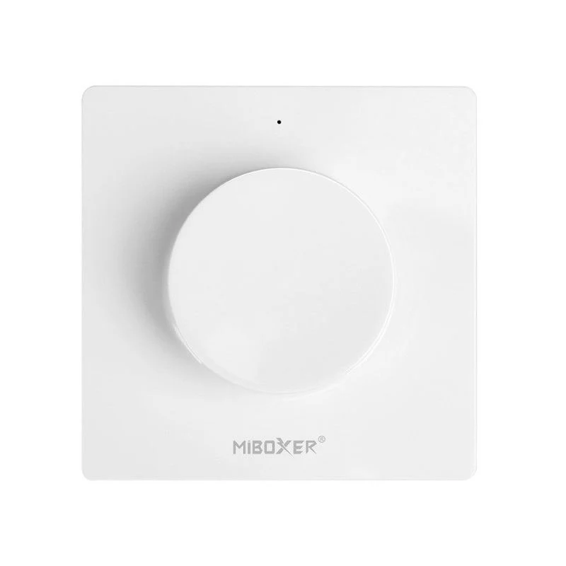 Interrupteur variateur rotatif RF - Monochrome + CCT - Base magnétique - Mi Light - Blanc