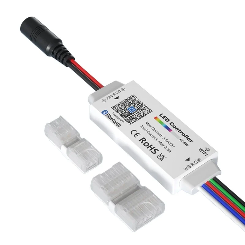 Mini contrôleur RGBW - WiFi + Bluetooth - 5-24V DC - 3.5A