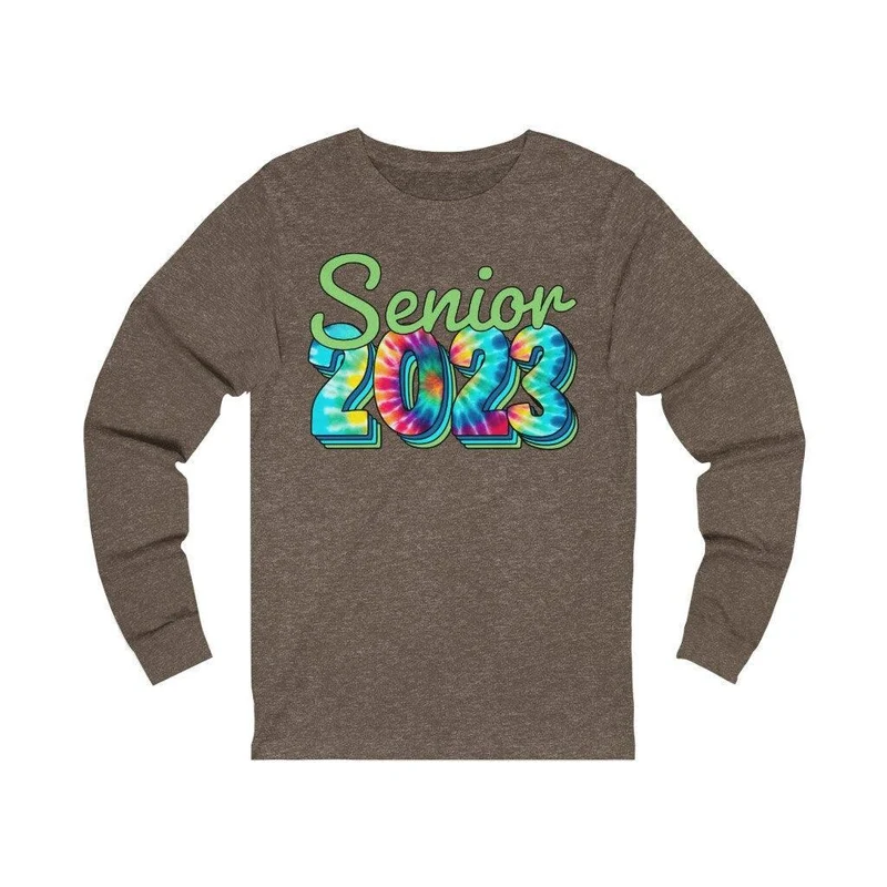 Senior 2023 Manches longues, Classe de 2023 Cadeau, Diplômés 2023, Graduation 2023, Classe Senior de 2023, remise des diplômes, School Pride School