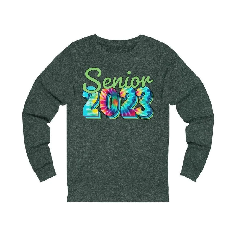 Senior 2023 Manches longues, Classe de 2023 Cadeau, Diplômés 2023, Graduation 2023, Classe Senior de 2023, remise des diplômes, School Pride School