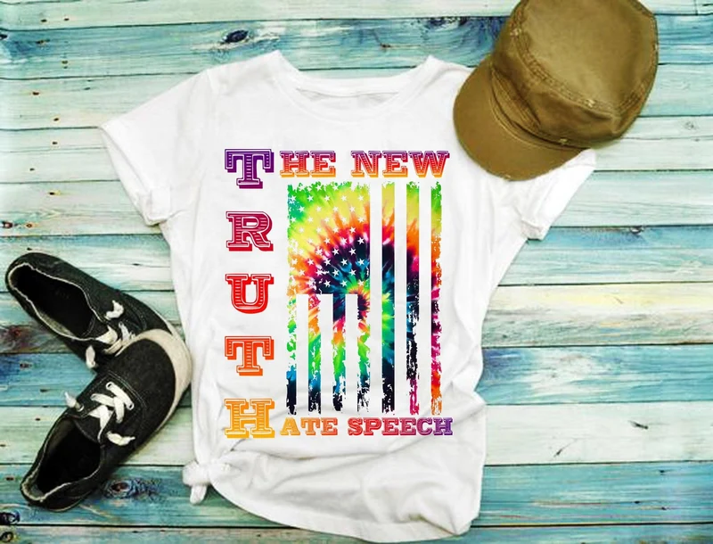 Vérité Les nouveaux T-shirts sur le discours de haine, le politiquement correct, les t-shirts républicains conservateurs, la chemise d’électeur, la chemise politique, le tee-shirt de vote