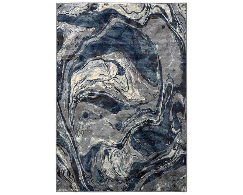Tapis de salon bleu au design moderne - Avito
