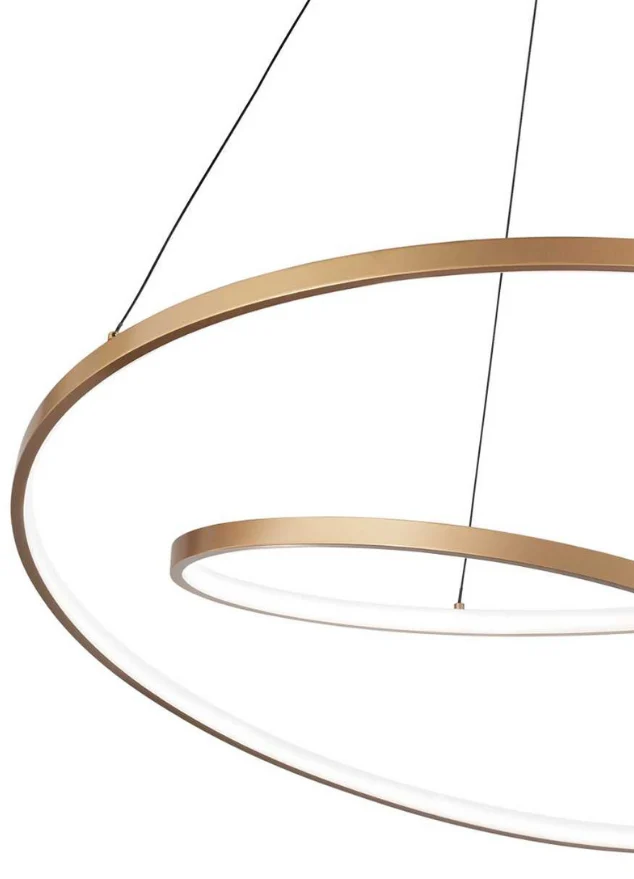 Suspension lustre led cuivré - Alice