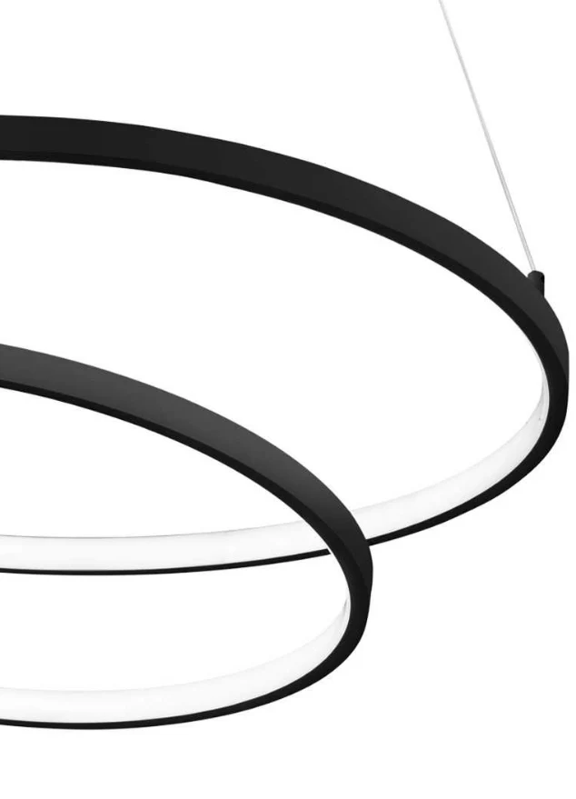 Suspension lustre led noir - Alice