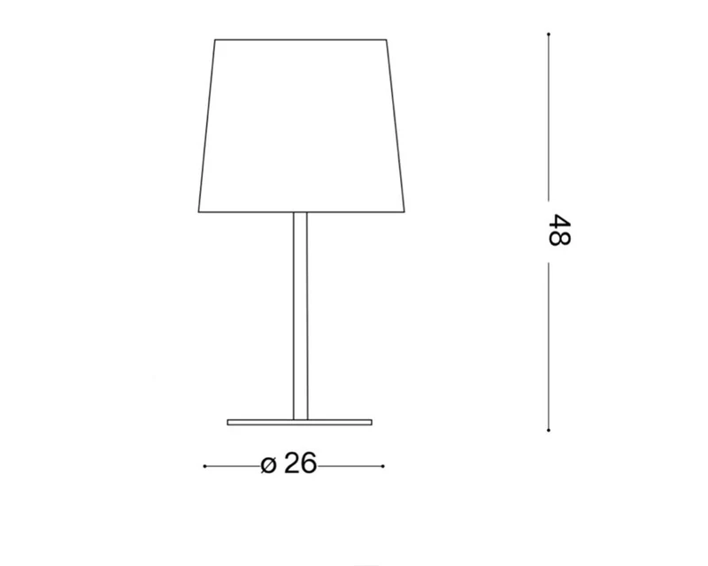 Lampe à poser de salon design de table noir et doré - Nina