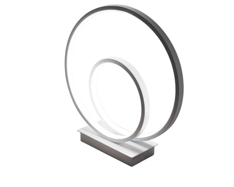 Lampe à poser design de table ronde led blanche - Ozo