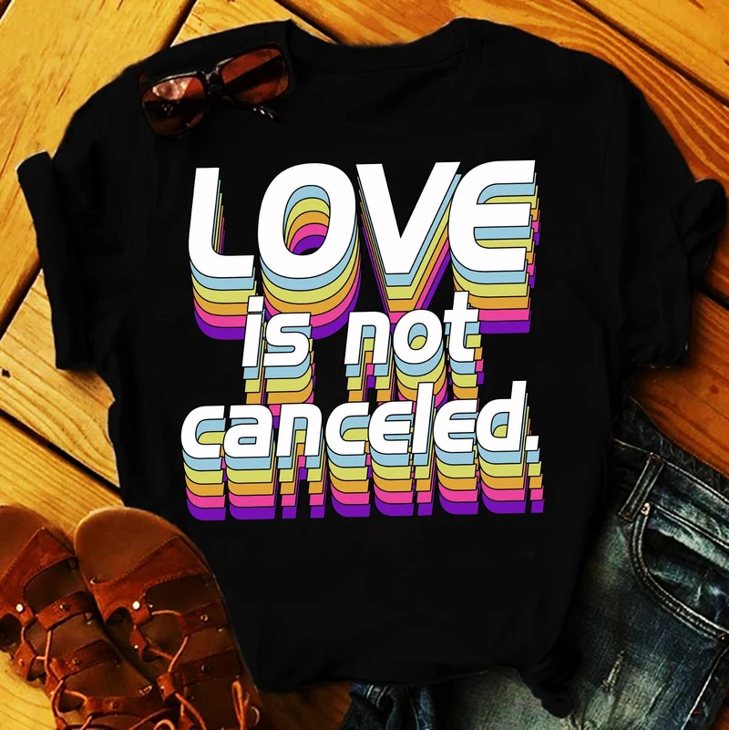 L’amour n’est pas annulé T-shirts, chemise de quarantaine pour la Saint-Valentin, chemise de la Saint-Valentin, idée cadeau pour la fête des mères, cadeaux de la Saint-Valentin