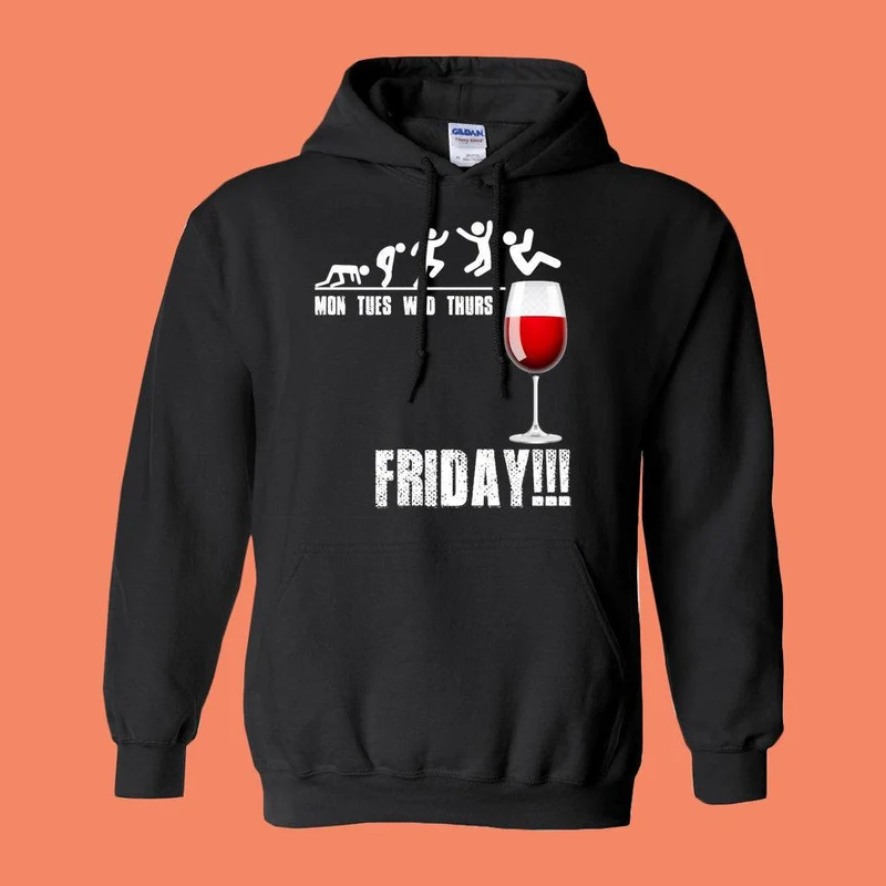 Lundi mardi mercredi jeudi vendredi !!! Sweats à capuche (sans fermeture éclair / pull)