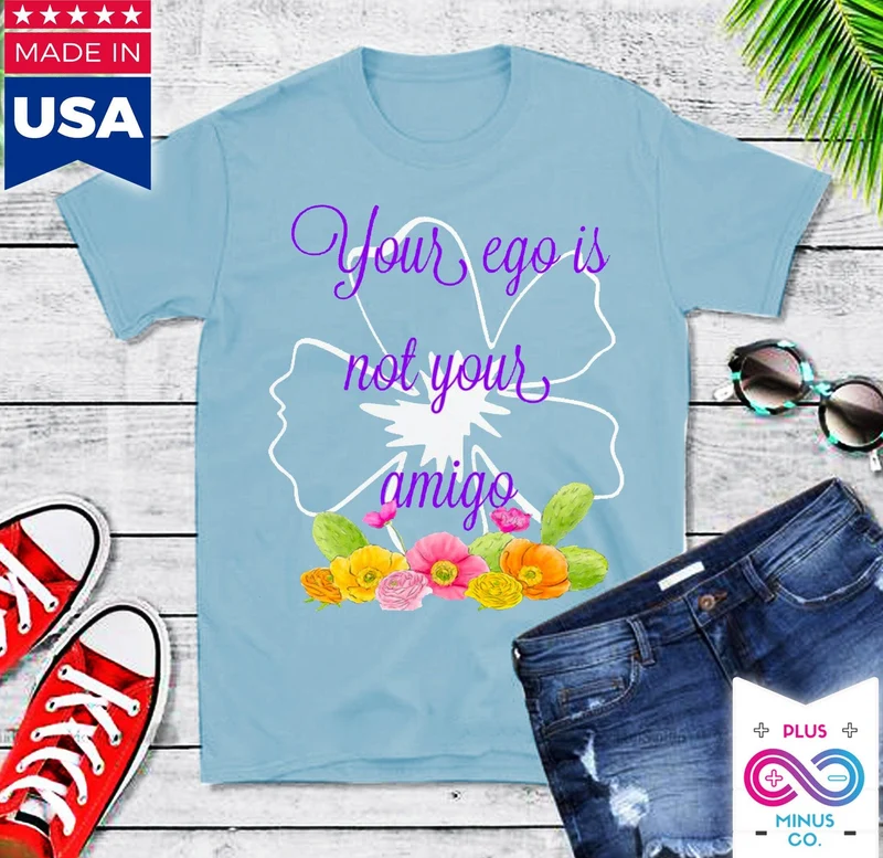 Votre ego n’est pas votre T-shirt Amigo - Chemise drôle / Mexique / vintage / Espagnol / Black White Hipster / Kawaii Feminist / Grunge Goth