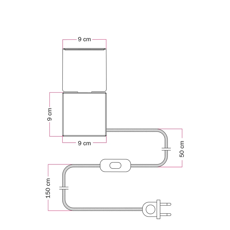 Lampe de table Cubetto « Futur » avec Ampoule Ghost - Futur Festival