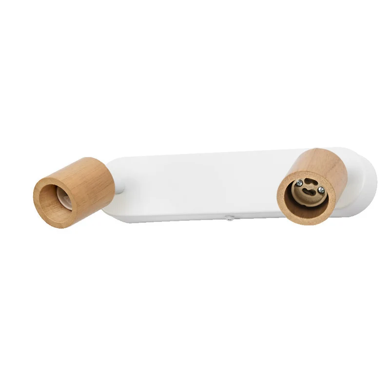OSRAM LED Spot Brick lampe à poser 2xGU10 Blanc et bois
