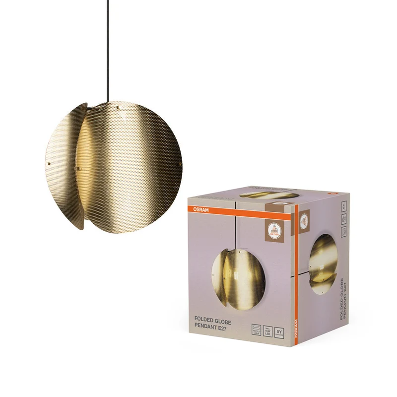 OSRAM DECOR Folded Globe Suspension E27 Or