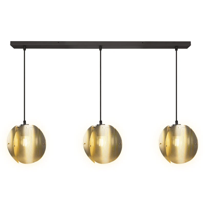 OSRAM DECOR Folded Globe Suspension Linéaire 3xE27 Or