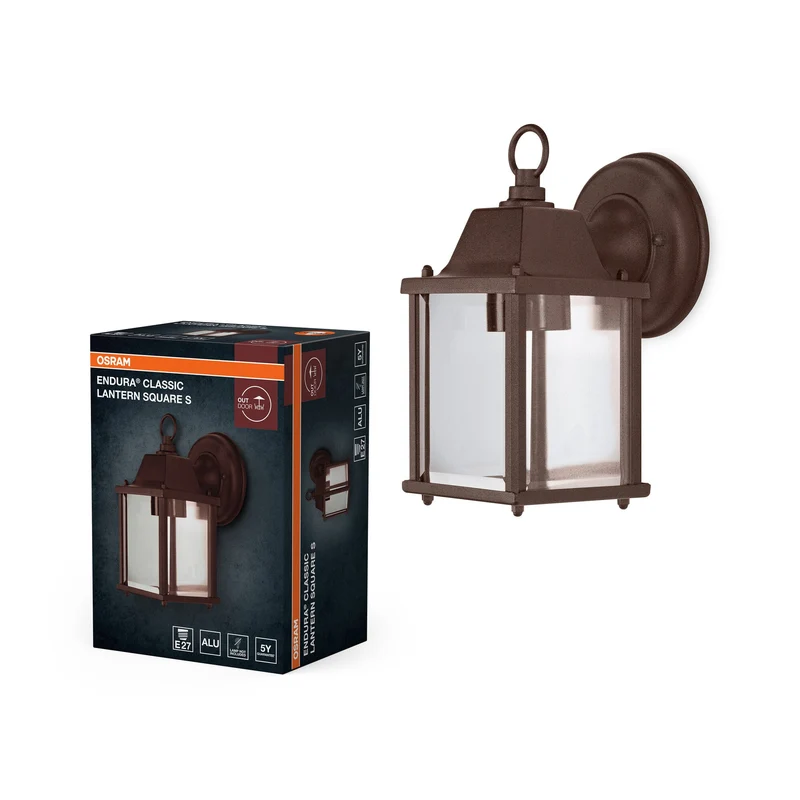 OSRAM ENDURA® Classic Lanterne Carrée S Applique extérieure E27 Rouille