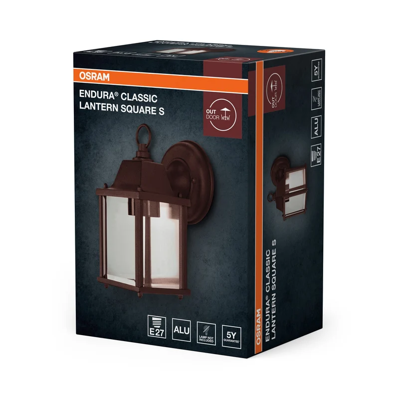 OSRAM ENDURA® Classic Lanterne Carrée S Applique extérieure E27 Rouille