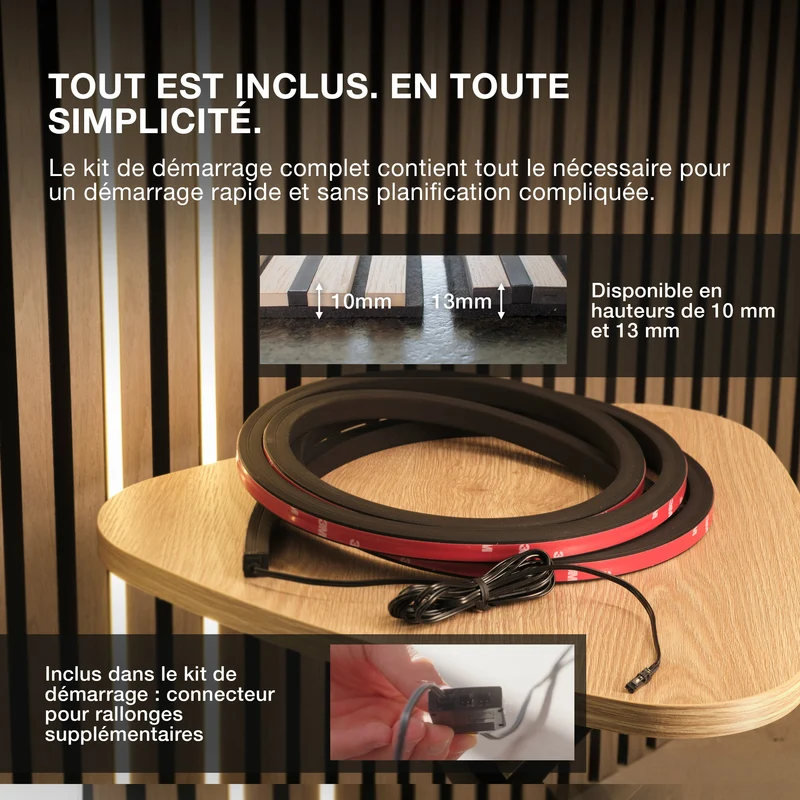 OSRAM Flex Acoustic Noir H13 mm 830 Kit de démarrage