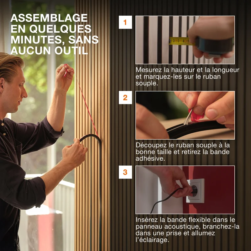 OSRAM Flex Acoustic Noir H13 mm 830 Kit de démarrage