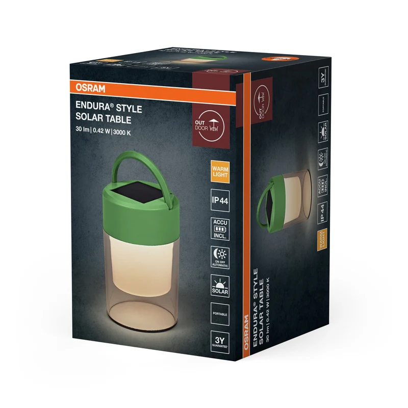 OSRAM ENDURA® Style lampe à poser solaire IP44 Vert