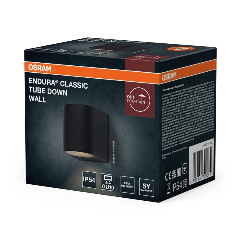 OSRAM ENDURA® Classic Tube Down Applique murale extérieure GU10 IP54 Gris foncé