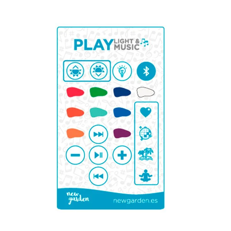 TÉLÉCOMMANDE PLAY LUMIÈRE ET MUSIQUE NEWGARDEN