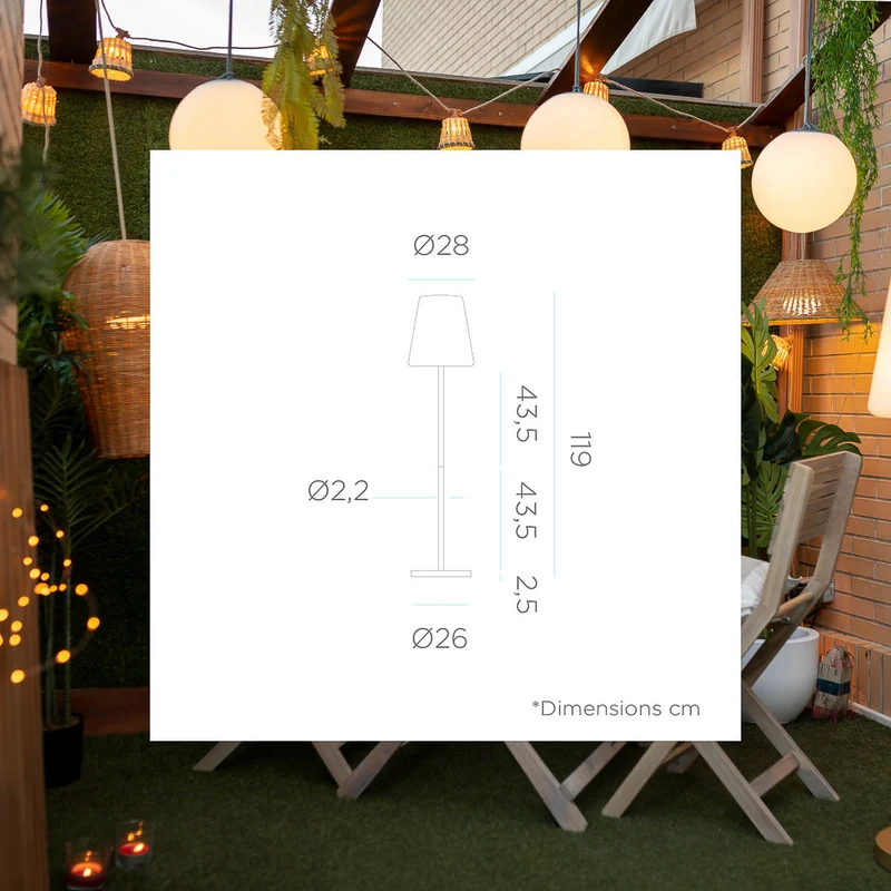 LAMPADAIRE LOLA SLIM 120