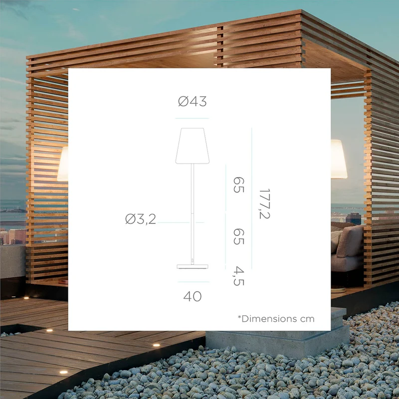 LAMPADAIRE LOLA SLIM 180