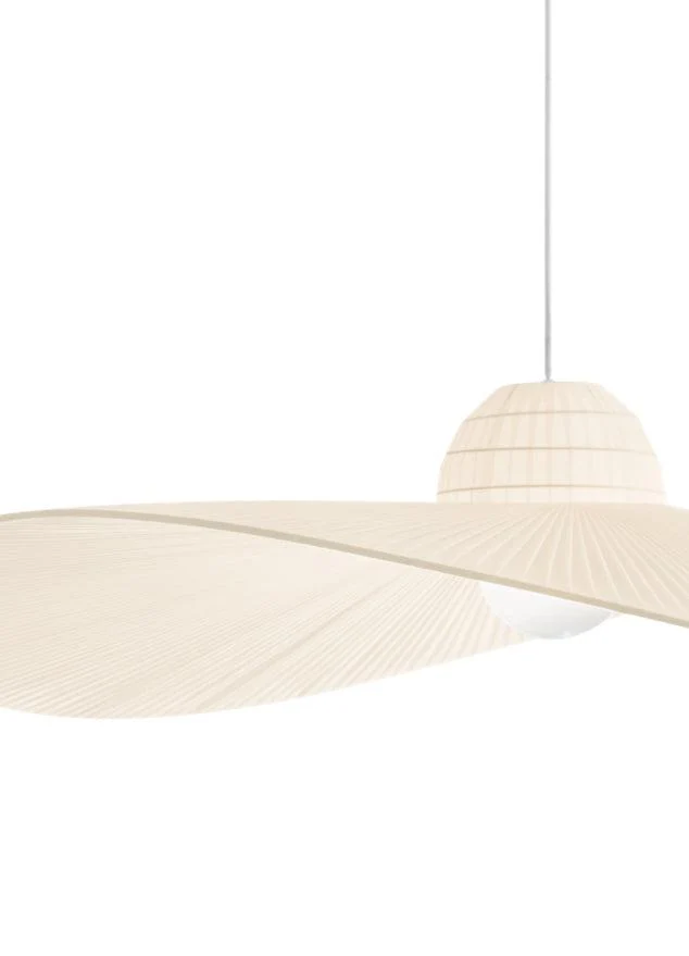 Suspension en tissu beige - Maria