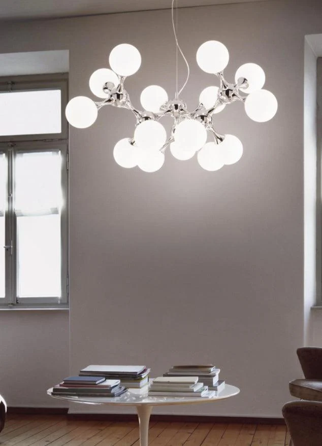 Suspension design boule en verre - Emma