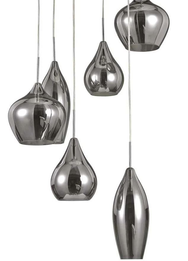 Lustre moderne en verre fumé - Sofia