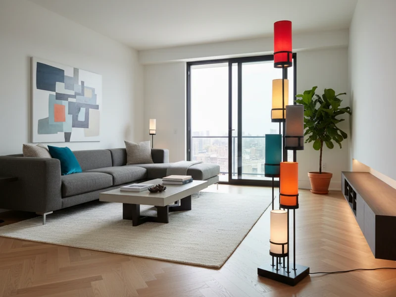 Lampadaire de salon moderne multicolor - Sixt
