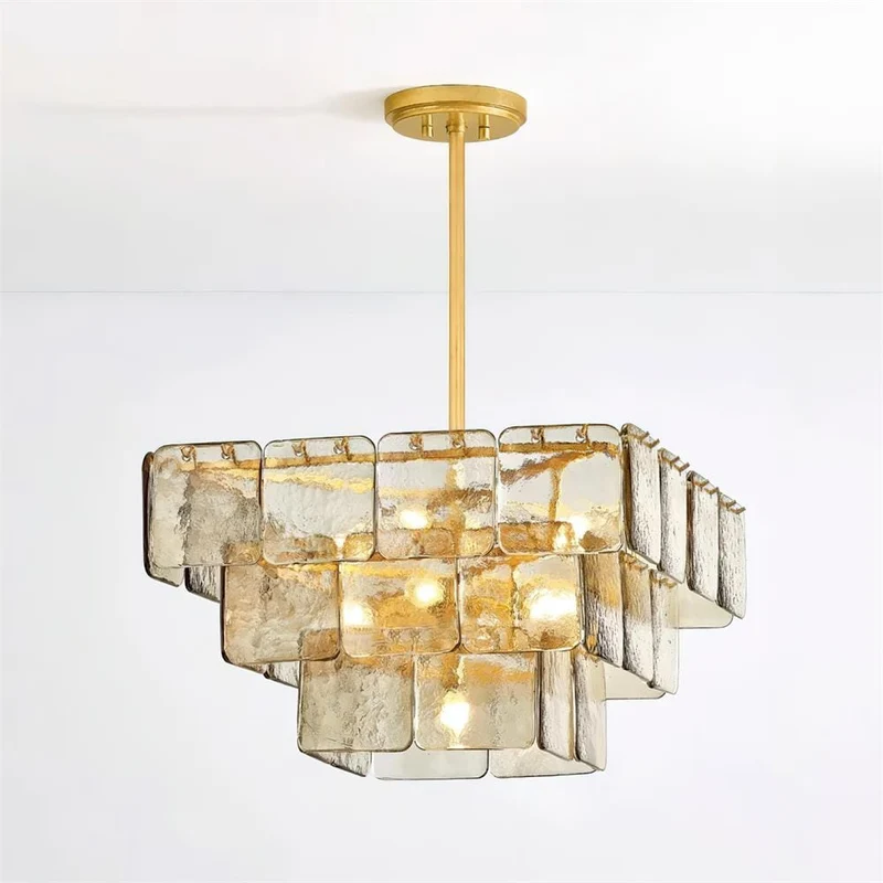 Plafonnier design en verre retro
