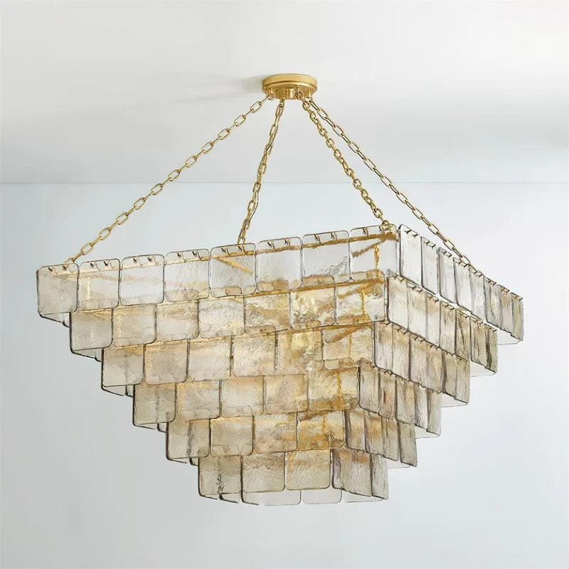 Plafonnier design en verre retro