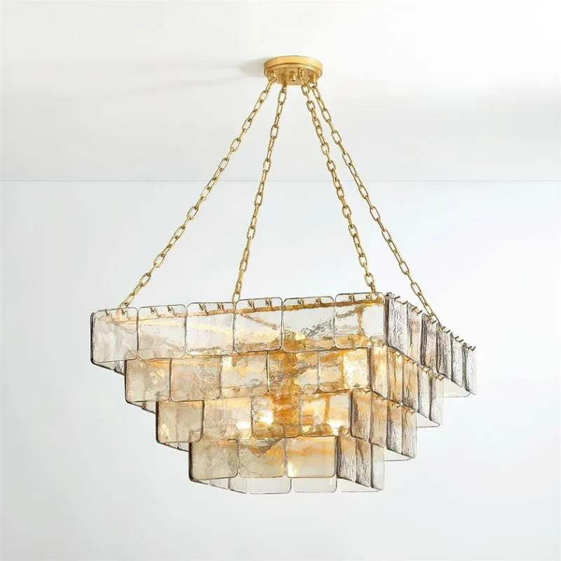 Plafonnier design en verre retro