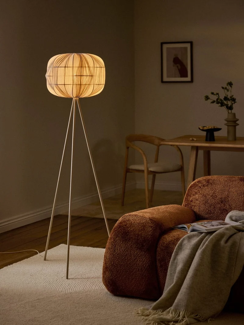 Lampadaire lin salon