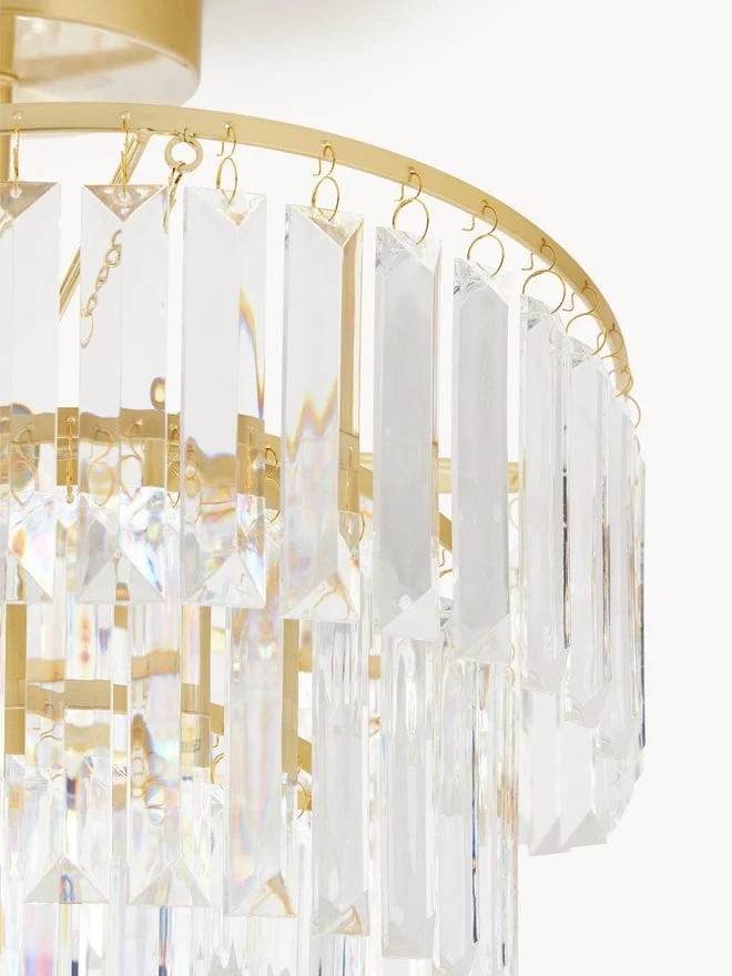 Petit plafonnier luminaire verre luxe