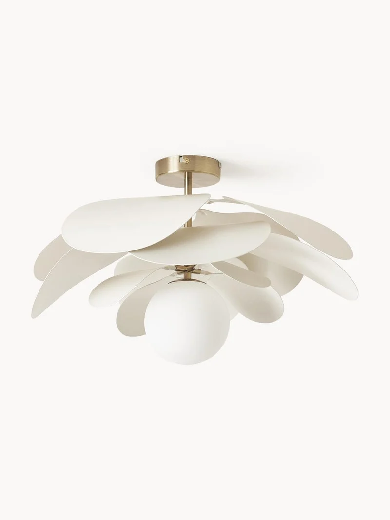 Plafonnier blanc pour cuisine minimaliste