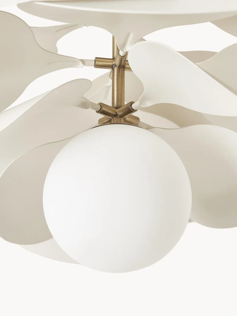 Plafonnier blanc pour cuisine minimaliste