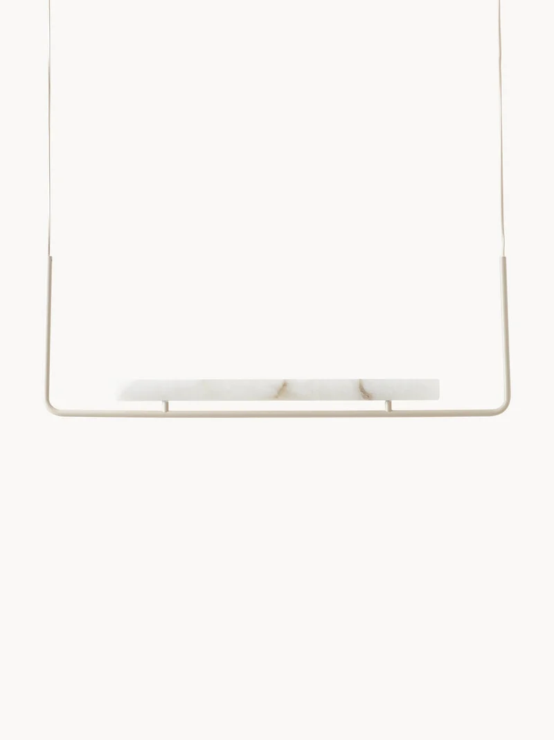 Lustre minimaliste blanc ilot