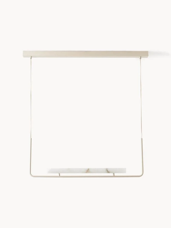 Lustre minimaliste blanc ilot