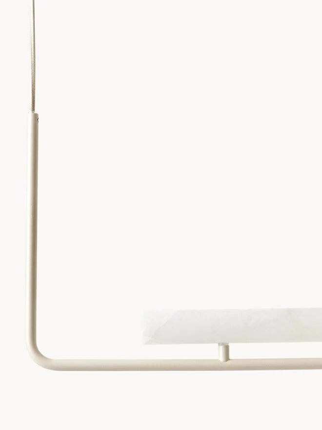 Lustre minimaliste blanc ilot